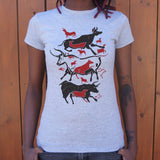 Cave Art Bulls Lascaux T-Shirt (Ladies)