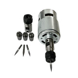 775 DC Motor With ER11 Extension Rod Carving Knife 12-36v 4000-12000 RPM Engraving Machine Ball Bearing Spindle Motor for CNC