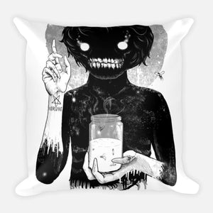Creep Square Pillow with stuffing