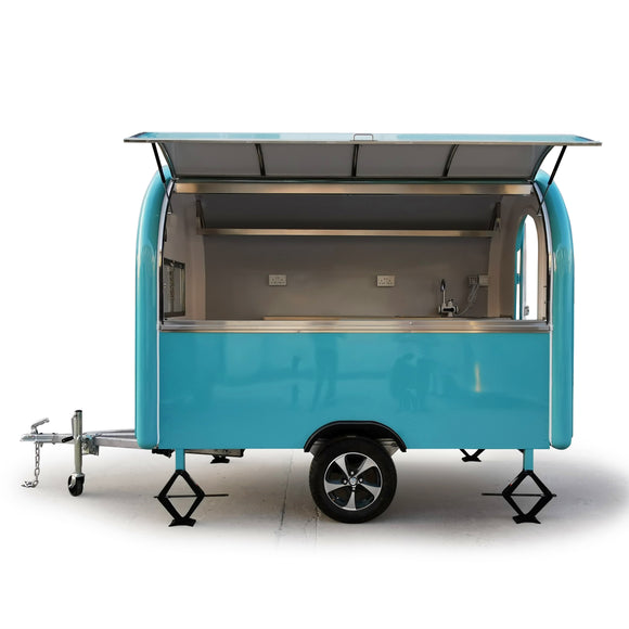 Fiberglass Kiosk Food Truck for Sale Europe Catering Trailer Chocolate Making Machine