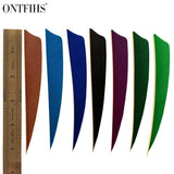50 Pcs ONTFIHS 5"  Archery Fletches Shield Cut Fletchings Arrow Feathers 5Inch Feather Hunting Arrows Diy - shopwishi 