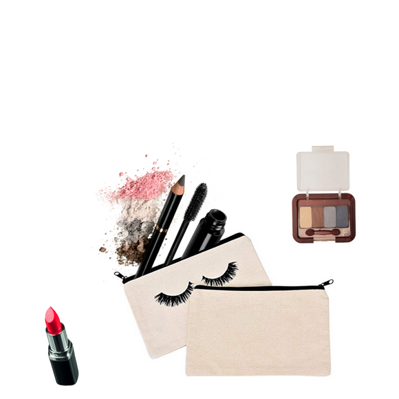 Eyelash Print Makeup Bag | Cosmetic Bag