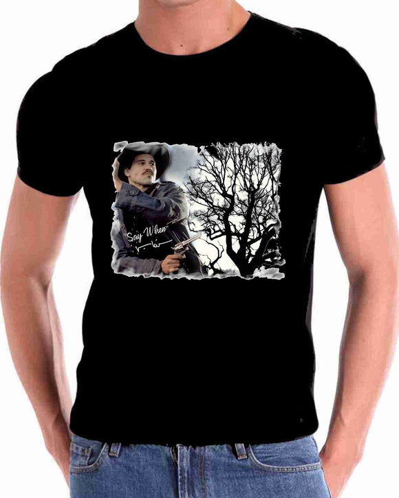 Doc holiday say when tombstone movie T shirt for men