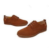 Custom Large Size Suede Upper Fashion Man Leather Shoe