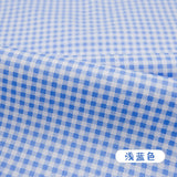 Rainbow Plaid Fabric Pure Cotton 100% Shirt Clothing Dress Bed Sheet Twill Fabrics Textile for Sewing Grid Brocade Black White