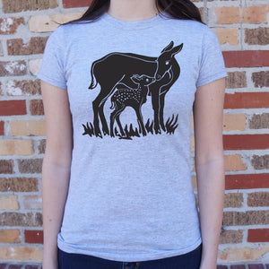 Doe And Fawn T-Shirt (Ladies)
