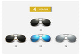 SHINELOT PE108 High Quality Metal Unisex Polarized Sunglasses Mirror Lens Pilot Sun Glasses