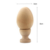 DIY Montessori Wooden Egg and Cup 1:1 Simulation Wooden Egg Children's Toy