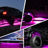 OVOVS Car Accessories 4x4 Off-Road Single Color Led Rock Light 2'' 9W ATV UTV Truck Led Rock Light