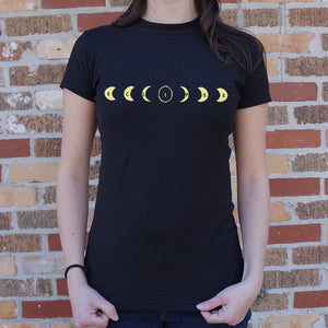 Eclipse Moon Phases T-Shirt (Ladies)