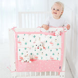 Cartoon Rooms Nursery Hanging Storage Bag Baby Cot Bed Crib Organizer  60*52cm Toy Diaper Pocket for Newborn Crib Bedding Set