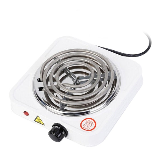 Portable Electric Iron Burner Single Stove Mini Hotplate Adjustable Temperature Furnace Home Kitchen Cook Coffee Heater RV 19QE