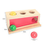 Baby Wood Montessori Materials Knocking Ball Box Toys for Children