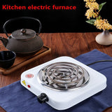 Portable Electric Iron Burner Single Stove Mini Hotplate Adjustable Temperature Furnace Home Kitchen Cook Coffee Heater RV 19QE