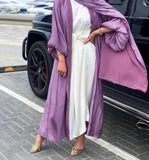 Muslim Hijab Dress Eid Abaya Dubai Bubble Sleeve Summer Turkish Dresses Abayas for Women Islamic Clothing Kimono Femme Musulmane