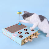 Hot Selling Dropshipping Pet Cat Funny Toy Cat Wood Toy Scratcher Board Cat Mouse Toy