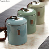 Household Tea Box Ceramic Pot Storage Sealed Pot Coffee Storage Pot