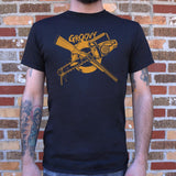Groovy Chainsaw And Boomstick T-Shirt (Mens)