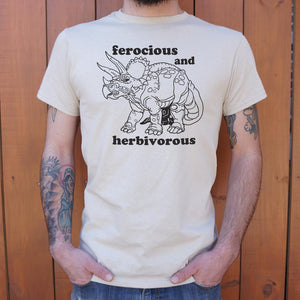 Ferocious And Herbivorous T-Shirt (Mens)