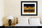 Framed Print, Shops And Restaurants At Night In Fells Point Baltimore Maryla