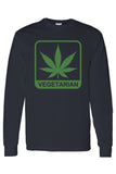 Men's/Unisex Funny "Vegetarian" Long Sleeve T-shirt