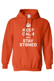 Men's/Unisex Pullover Hoodie Keep Calm And Stay Stoned
