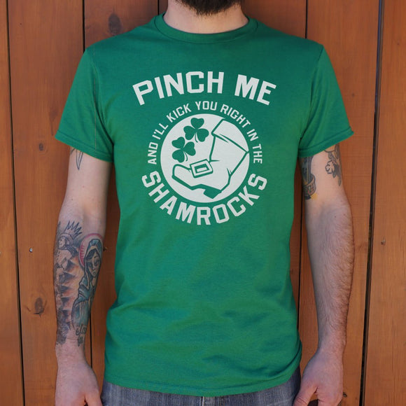 Pinch Me Shamrocks T-Shirt (Mens)