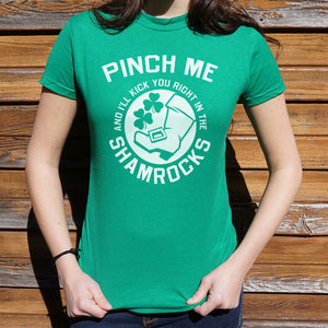 Pinch Me Shamrocks T-Shirt (Ladies)