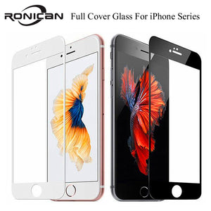 9H Full Coverage Cover Tempered Glass For iPhone 7 8 6 6s Plus Screen Protector Protective Film For iPhone X XS Max XR 5 5s SE