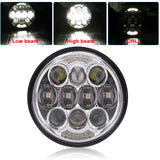 New style Chrome 5.75 Inch LED Headlight 5 3/4" led DRL 50W motorbike headlights for  Sportster 883 XL883 FXCW