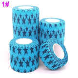 1 pcs Printed Medical Self Adhesive Elastic Bandage 4.5m Colorful Sports Wrap Tape for Finger Joint Knee First Aid Kit Pet Tape - shopwishi 