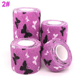 1 pcs Printed Medical Self Adhesive Elastic Bandage 4.5m Colorful Sports Wrap Tape for Finger Joint Knee First Aid Kit Pet Tape - shopwishi 
