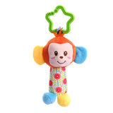 Baby Rattles Mobile Soft Baby toys for baby 0-12 month Towel Bed Bell Cute Animal Christmas Crib Newborn Stroller Montessori toy