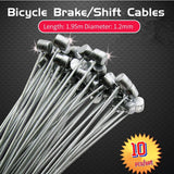 10pcs Road MTB Mountain Bike Bicycle Fixed Gear Brake Derailleur Line Shift Cable Wire Steel Cycling Equipment