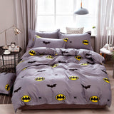 Usa Russian Cartoon Kids Bedding Sets Children Toddler Batman Duvet Cover Pillowcase Set 2/3pcs Bedclothes 200x200cm Size