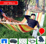 Outdoor Hammock Camping Multi-function Swings Adult Fishing Hammock Double Single Thickening Canvas Swings Outdoor Furniture