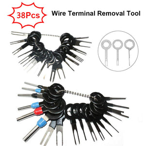 38PCS Wire Terminal Removal Tool Harness Connection Needle Picking Tool Car Electrical Wiring Crimp Connector Pin Extractor Kit