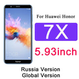 Protective Tempered Glass on the For huawei Honor 7A Pro 7X 7C honor7a honor7c Hono 7 A C X A7 C7 X7 Glass screen protector Film