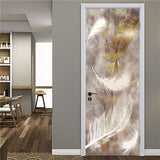 Western Bar Wood Door Stickers DIY Self-adhesive Waterproof Wallpaper for Door Home Decoration Bedroom Living Room Mural Decals