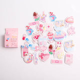 40 Pcs/Pack Kawaii Flowers Pattern Decoracion Diary Christmas Stickers Scrapbooking Stationery Sticker Student Supplies