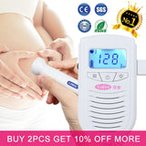 Cofoe Fetal Doppler Ultrasound Baby Heartbeat Detector Home Pregnant Doppler Baby Heart Rate Monitor Pocket Doppler monitor 3.0M