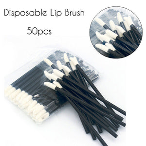 50pcs Disposable Lip Brushes Gloss Wands Makeup Brush Stick Applicator Soft Comfortable Lint Free Brush Makeup Accessories