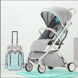 Lightweight folding baby Stroller 2 in 1 aluminum alloy can be on the airplane children baby pram
