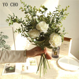 YO CHO Bride's Artificial Silk Wedding Bouquet