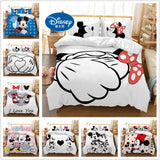Hot Sale Disney Home Cute Mickey Mouse Bedding Set Cartoon Cotton Bed Linen for Children Boys Girl Gift Duvet Cover Flat Sheet