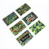6Pcs Thank You Cards with Matching Envelopes Romantic Floral  Leaf 6 Styles Party Festive