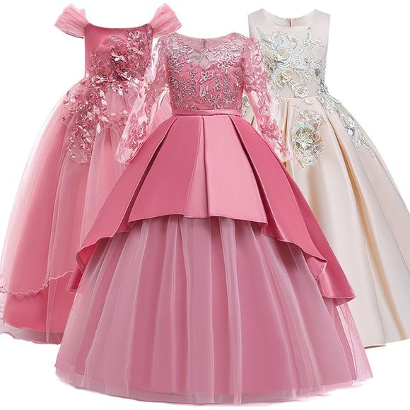Girl Pageant Dresses First Communion Dress Kids Wedding Party Gown Birthday Party Dress