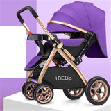 Multifunctional 3 in 1  Luxury Baby Stroller Folding stroller Light carrying belt Suit for  Lying and Seat