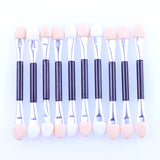 10pcs Disposable Eye Shadow Sponge Applicator Set with Double Sides