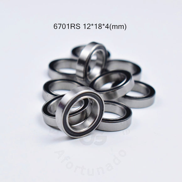 6701RS 12*18*4(mm) 10pieces free shipping bearing ABEC-5 6701 6701RS chrome steel bearing metal